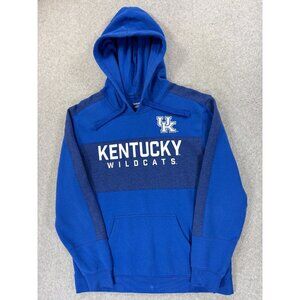 Kentucky‎ Wildcats Stitched Logo Campus Hoodie Sweatshirt (Men's Large) Blue